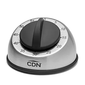 CDN Heavy-Duty Mechanical Timer, серебристый, 7 дюймов