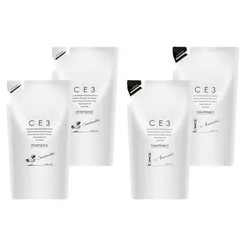 CE3 Шампунь 800 мл Лечение 750 г 2 шт. Сменный набор Эксклюзивный салонный слабокислотный [Набор 4] и без силикона