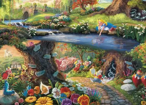 Ceaco Disney Thomas Kinkade Алиса в стране чудес 1000 элементов пазл - - - -
