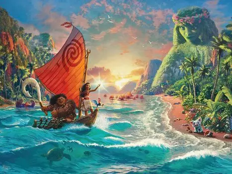 Ceaco Foil Puzzle Thomas Kinkade Moana 500 Piece Jigsaw Puzzle - - - -