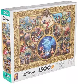 Ceaco Thomas Kinkade Disney Collection 90th Birthday Collage Jigsaw Puzzle 1500 Pieces Mickey s