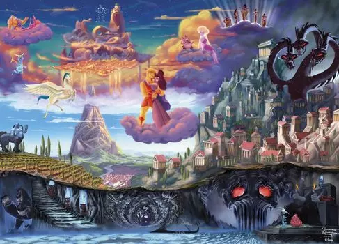 Ceaco Thomas Kinkade Disney Hercules 1000 Piece Puzzle - - - -