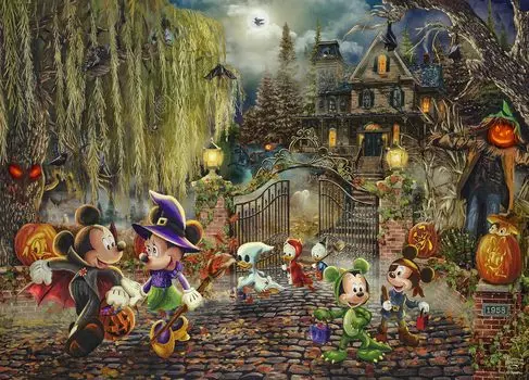 Ceaco Thomas Kinkade Disney Микки и Минни Хэллоуин веселый пазл 1000 элементов - - - -