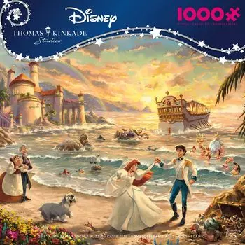 Ceaco Thomas Kinkade Disney Русалочка: Праздник любви 1000 элементов пазл x 19 дюймов - - - - - 26.6