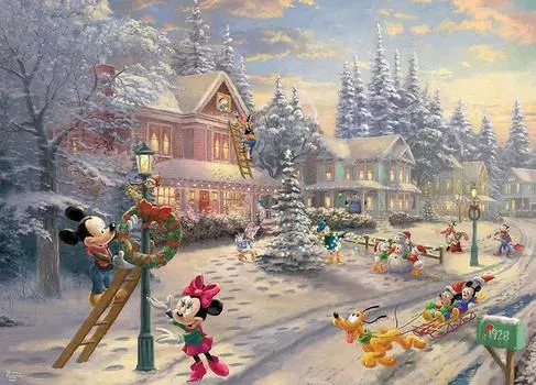 Пазл Ceaco Thomas Kinkade Викторианское Рождество 1000 деталей Микки -