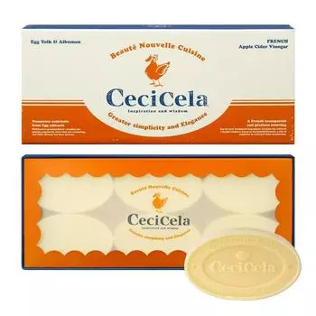 CeCella Beauty Bar Egg Pack Egg Shop Pore Soap Sebum Care 1 коробка 6 таблеток, 6 штук, 60 г