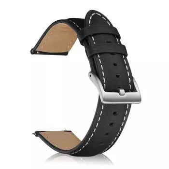 [CeiBand] Band 18mm Leather Band Watch Strap Calf Watch Band 18mm 20mm 22mm Available Strap Women Men Smart Watch Band Belt Quick Release Replacement