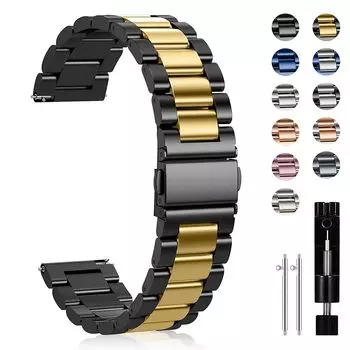 [CeiBand] браслет 18 мм 20 мм 22 мм из нержавеющей стали ремешок для часов сменный ремень металлический ремень металлический ремешок смарт-часов ремешок быстросъемный ремень с бабочкой