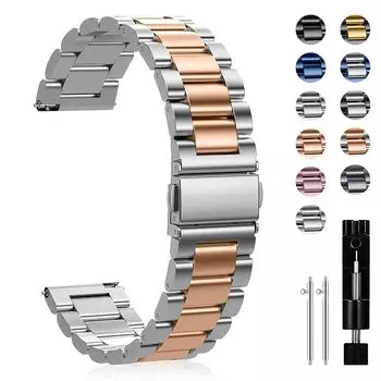 [CeiBand] браслет 18 мм 20 мм 22 мм из нержавеющей стали ремешок для часов сменный ремень металлический ремень металлический ремешок смарт-часов ремешок быстросъемный ремень с бабочкой