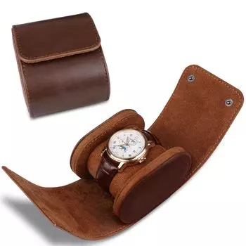 CeiBand Watch Watch Storage Watch Leather Holds 1 Luxury PU Watch Carrying Storage Leather Watch For Watch Business Watch Collection Case Case, Case,