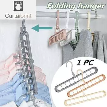 Цельная круглая вешалка для одежды с несколькими портами, сушилкой и многофункциональной вешалкой для шарфов 3pcs серый