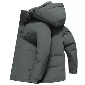 Цельная мужская куртка-пуховик из трех предметов для молодежи и людей среднего возраста, новая съемная зимняя куртка с живым утиным пухом M
