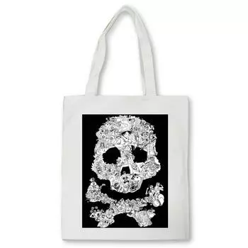 Цельная сумка для покупок в стиле аниме ZORO, холщовая сумка с графическим принтом, многоразовая сумка-шопер для студентов-подростков, женская сумка Bolsas 24*26cm