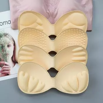 Цельная утолщенная накладка на грудь из губки для спортивного бюстгальтера - улучшает подъем и красивую спину S