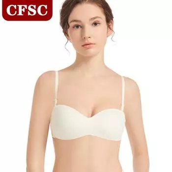 Цельное нежесткое кольцо, удобное нижнее белье на спине, женский однотонный бюстгальтер с тонкими бретелями S коричневый