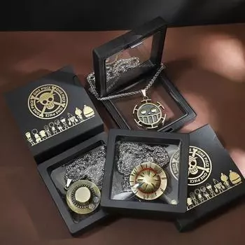 Цельное ожерелье Луффи в стиле аниме для мужчин и женщин, соломенная шляпа, металлический кулон с логотипом Luo, цепочка на свитер, подарок на день рождения