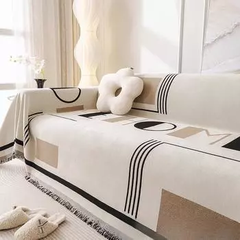 Цельное полотенце для дивана в американском стиле ретро, новое полотенце для спинки дивана, универсальный чехол для дивана, пылезащитный чехол 180*130cm