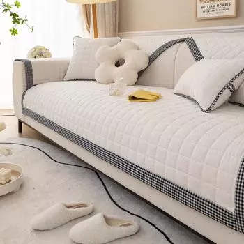 Цельнохлопковая диванная подушка Four Seasons, универсальная подушка из чистого хлопка, простой современный нескользящий чехол для дивана, спинка, ткань для полотенец 70X70