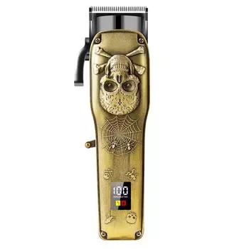 Цельнометаллическая электрическая машинка для стрижки волос, электрическая машинка для стрижки волос с ЖК-дисплеем и цифровым дисплеем, профессиональная машинка для стрижки волос с гравировкой 8 limit comb