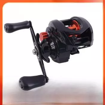 Цельнометаллическая катушка Water Drop для дальнего заброса с магнитным тормозным барабаном, взрывозащищенная леска, черный цвет. AS Left Hand чёрный