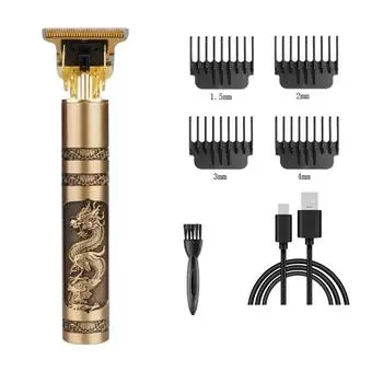 Цельнометаллическая винтажная машинка T9, женская машинка для стрижки волос, парикмахерская, профессиональная машинка для стрижки, 0 мм, триммер для носа и ушей, отделка для мужчин сангрия