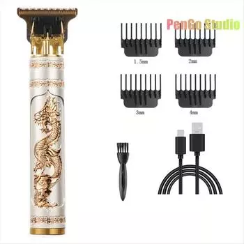 Цельнометаллическая винтажная машинка T9, женская машинка для стрижки волос, парикмахерская, профессиональная машинка для стрижки, 0 мм, триммер для носа и ушей, отделка для мужчин