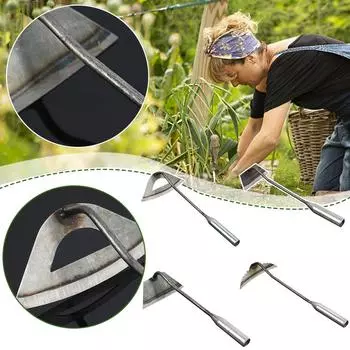 Цельнометаллическая закаленная полая мотыга, сельскохозяйственная прополка, многофункциональные садовые инструменты, ручные сельскохозяйственные инструменты, уличный N6H9