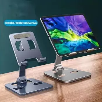 Цельнометаллический складной подъемный держатель для мобильного телефона Ленивый настольный держатель Универсальный держатель для мобильного телефона, планшета Многоугольный регулируемый мобильный телефон розовый