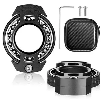 Цельнометаллический спиннер, крутой реактор, игрушки для рук, помогают снять напряжение, игрушки для снятия стресса, снятия тревоги, игрушки для детей и взрослых 4.5x3.5x1.1cm чёрный