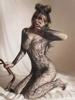 Цельные эротические костюмы, чулки для всего тела, ажурное прозрачное соблазнительное обтягивающее белье, сексуальная одежда, женское сетчатое боди XXS