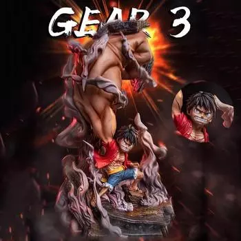 Цельные фигурки Gear 3 Luffy, фигурки Big Fist Monkey D Luffy, аниме-фигурка, коллекция ПВХ, модель игрушки, украшение, кукла, подарок