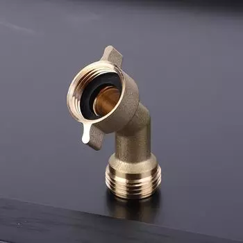 Цельные латунные фитинги 3/4 дюйма 45 градусов с уплотнительным кольцом латунный шланговый отвод для забора пресной воды в автофургоне наружное соединение для воды CHINA