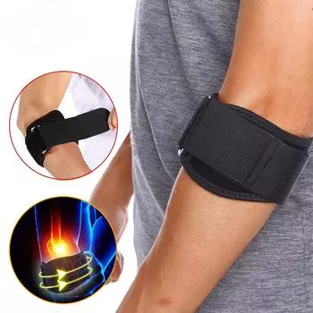 Цельный бандаж для теннисного локтя с точками акупрессуры для мужчин и женщин, локоть игрока в гольф, локоть игрока в гольф