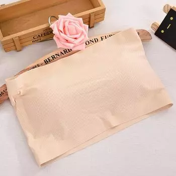 Цельный бесшовный бюстгальтер с дышащими отверстиями из ледяного шелка, препятствующий выцветанию, для женского бюстгальтера с запахом и нижней частью one size белый