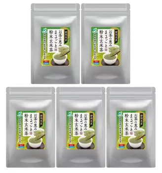 Цельный чай, порошкообразный коричневый рисовый чай из Сидзуоки, чайные листья из Сидзуоки, отечественного производства, коричневый цельный, питательный 200-100 г, префектура Какегава,