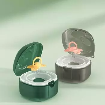 Цельный чехол для соски Kawaii, держатель для соски с мультяшной кошачьей лапой, портативный прозрачный ящик для хранения соски, аксессуары для соски