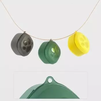 Цельный чехол для соски Kawaii, держатель для соски с мультяшной кошачьей лапой, портативный прозрачный ящик для хранения соски, аксессуары для детей жёлтый