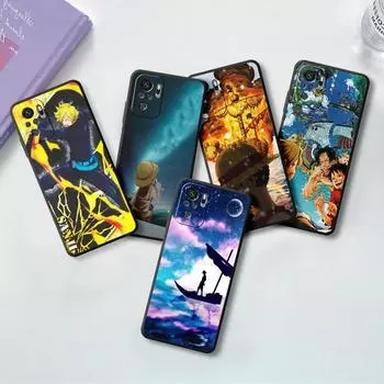Цельный чехол для телефона с аниме для Xiaomi Redmi 6, 7, 8, 9, 10, 9A K50 9T 10C K40 Pro 8A 7A 10A 9C 6A 10, бампер, черный мягкий чехол Redmi 6