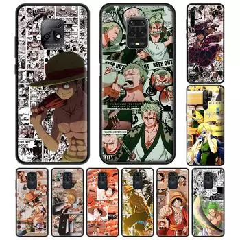 Цельный чехол для телефона с японским аниме для Xiaomi Redmi Note 9S 8 9 8T 7 9C 9A 7A 6A 8A K30 Pro, черный мягкий корпус, чехол для мобильного телефона Redmi Note 10