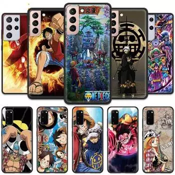 Цельный чехол с рисунком аниме для Samsung Galaxy S20 FE S21 S10 Note 20 Ultra S9 Plus S8 10 Lite S10e 9, черный чехол для телефона Note 10 Lite