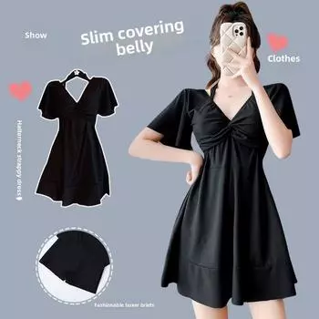 Цельный купальник больших размеров, сексуальный, консервативный, закрывающий живот и тонкий купальник M