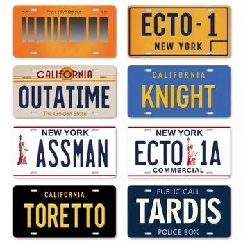 Цельный металлический знак (8 x12 ) знак лицензии на фильм винтажное украшение украшение дома, украшение ресторана украшение бара чёрный