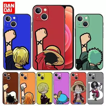 Цельный милый чехол с аниме для iPhone 13, 12, 11 Pro Max SE 2020 11pro, 12pro, 13pro, мини-чехол для телефона, силиконовый, черный, роскошный мягкий iPhone 11