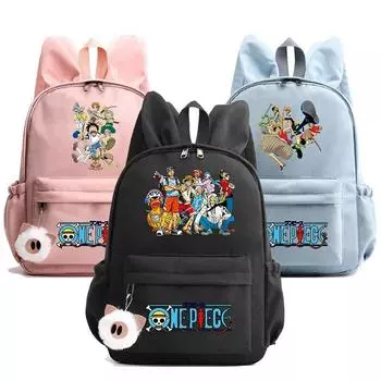 Цельный рюкзак с принтом аниме, детский школьный рюкзак для мальчиков и девочек, студенческий рюкзак с героями мультфильмов, уличный рюкзак