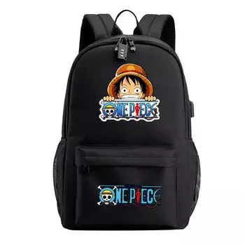 Цельный рюкзак в стиле аниме для девочек-подростков, школьный рюкзак, сумка для ноутбука, сумка для книг, мужская и женская противоугонная дорожная сумка Mochila