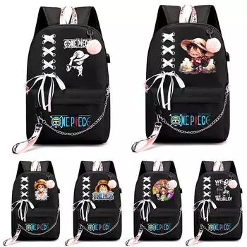 Цельный рюкзак в стиле аниме, студенческая сумка для книг для девочек, рюкзак для возвращения в школу, кавайный рюкзак, женская дорожная сумка Mochila
