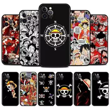 Цельный силиконовый чехол с коллажем «Луффи» для iPhone 11 12 13 Pro 12 Mini X XS Max XR 7 8 6 6S Plus SE 2020, мягкий чехол iPhone 13