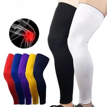 Цельный спортивный наколенник, дышащий анти-УФ-лучевой рукав для езды на велосипеде, баскетбольный рукав для ног, наколенники M