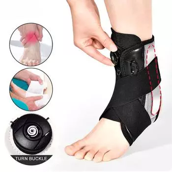 Цельный стабилизирующий бандаж для голеностопа на шнуровке с системой застежки Boa, улучшенная поддержка голеностопа M