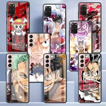 Цельный стеклянный чехол в стиле аниме для Samsung Galaxy S22 S20 FE S21 Plus, чехол для телефона S10 5G S9 Note 20 Ultra 10 Lite Shell Samsung S21 5G